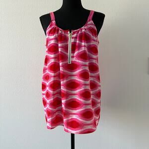 Macbeth Collection By Margaret Josephs Top Womens Large Pink Sleeveless Flaw